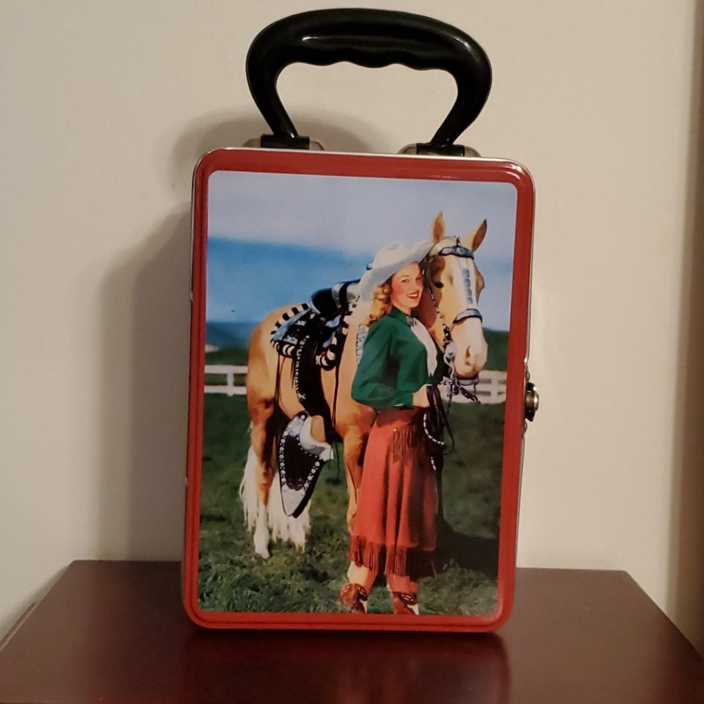 Cowgirl Tin Lunch Box; Add-On Item; Not for individual purchase